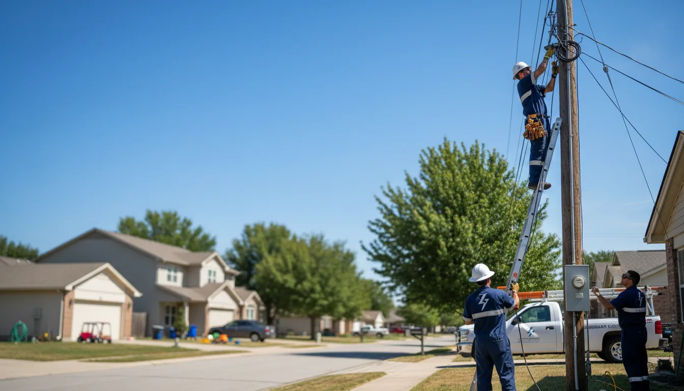 Residential electrician providing installation services in Nowata, OK